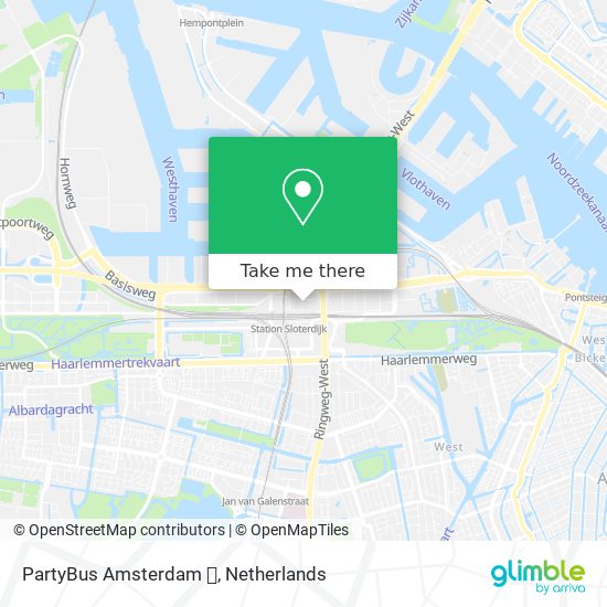 PartyBus Amsterdam 🎉 Karte