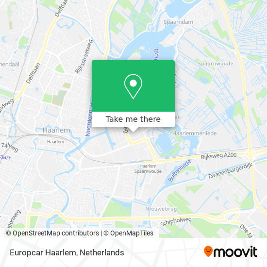 Europcar Haarlem map