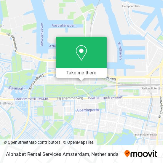 Alphabet Rental Services Amsterdam map