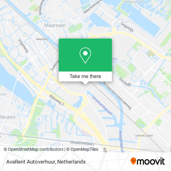 AvaRent Autoverhuur map