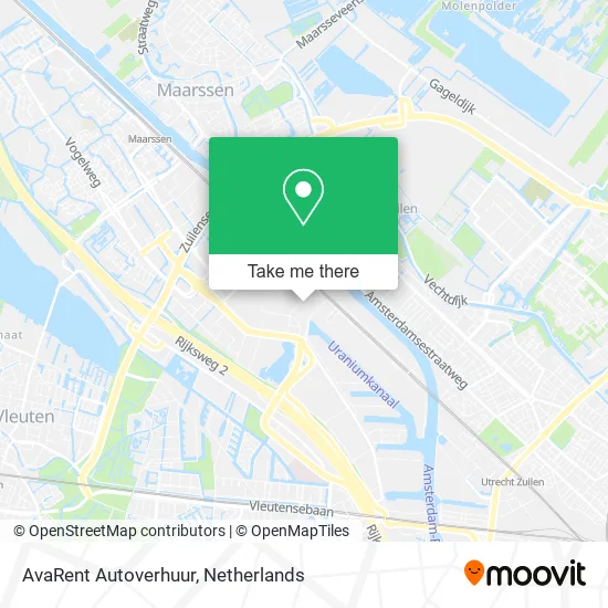 AvaRent Autoverhuur map