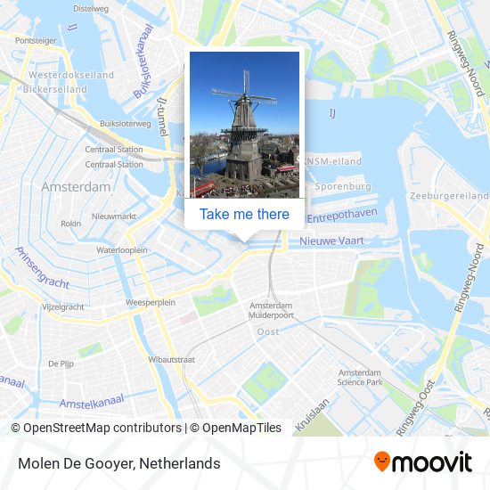 Molen De Gooyer map