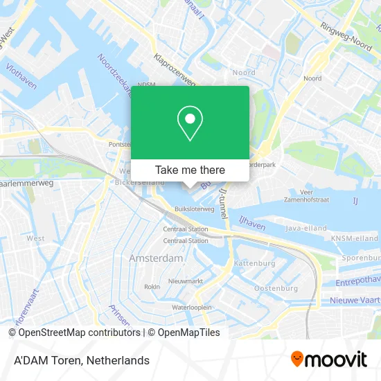 A'DAM Toren map