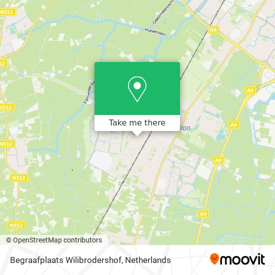 Begraafplaats Wilibrodershof map