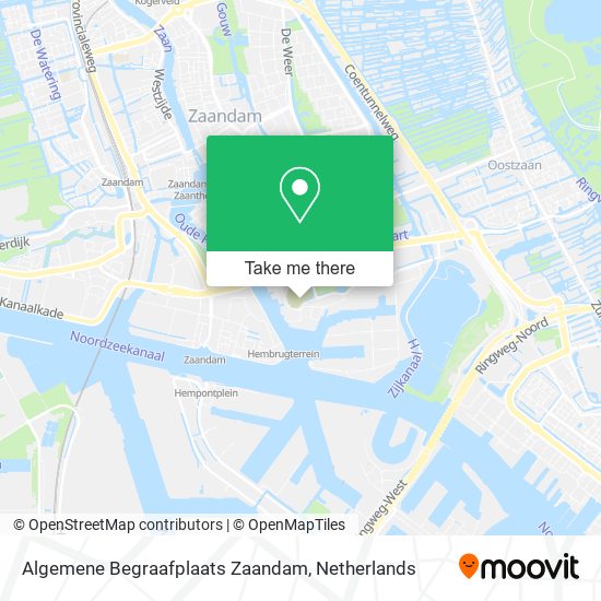 Algemene Begraafplaats Zaandam map