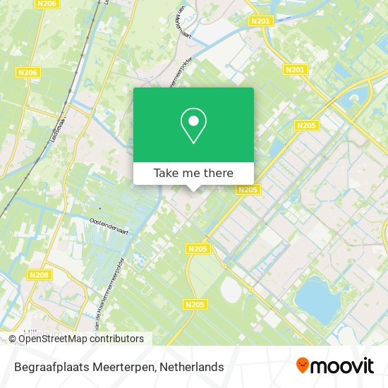 Begraafplaats Meerterpen map