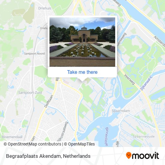Begraafplaats Akendam map