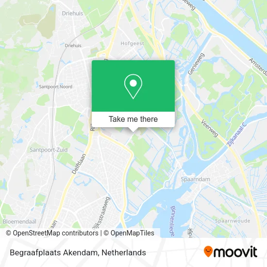 Begraafplaats Akendam Karte