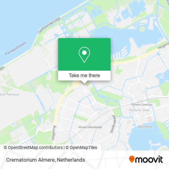 Crematorium Almere map