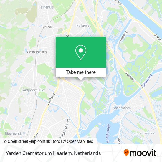 Yarden Crematorium Haarlem map