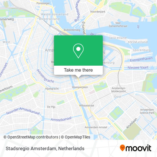Stadsregio Amsterdam map