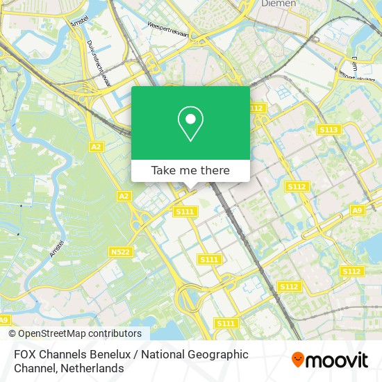 FOX Channels Benelux / National Geographic Channel map