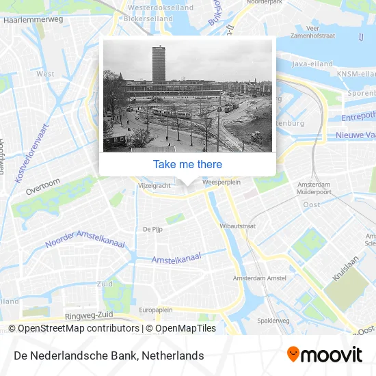 De Nederlandsche Bank map
