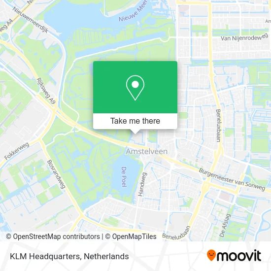 KLM Headquarters map