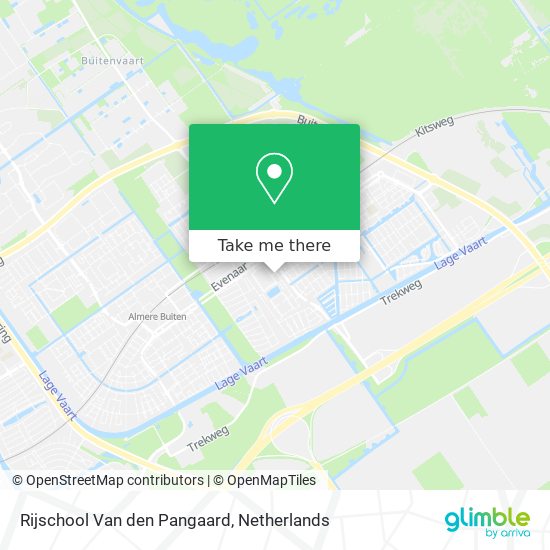 Rijschool Van den Pangaard map