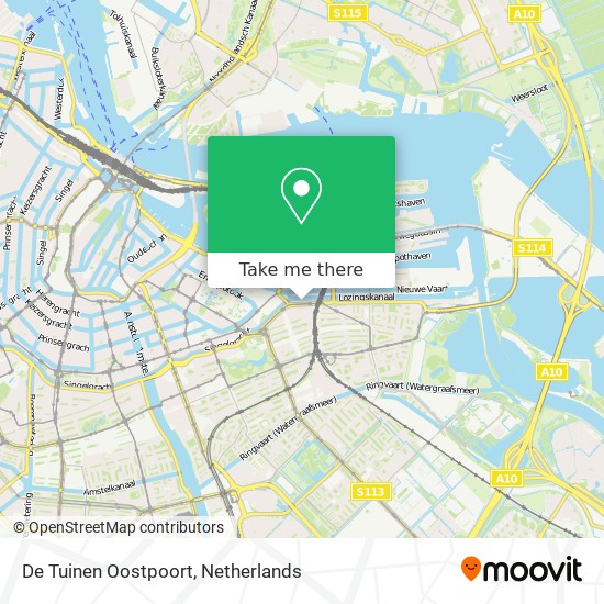 De Tuinen Oostpoort map