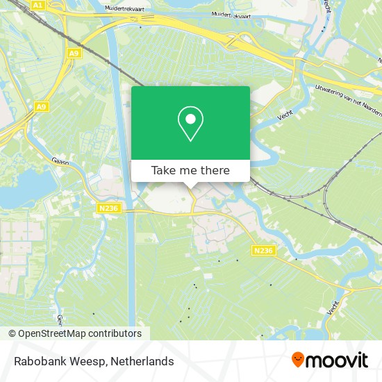 Rabobank Weesp map