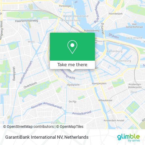 GarantiBank International NV map