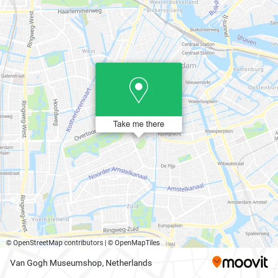 Van Gogh Museumshop map