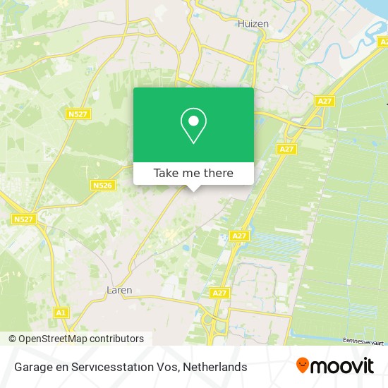 Garage en Servıcesstatıon Vos map