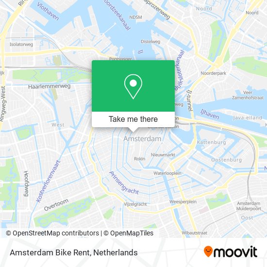 Amsterdam Bike Rent map