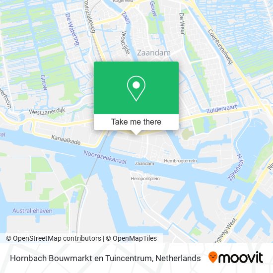 Hornbach Bouwmarkt en Tuincentrum map