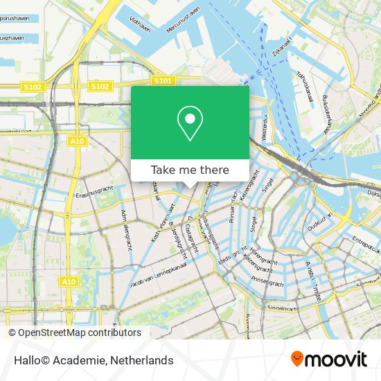 Hallo© Academie map