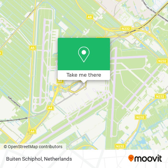 Buiten Schiphol map