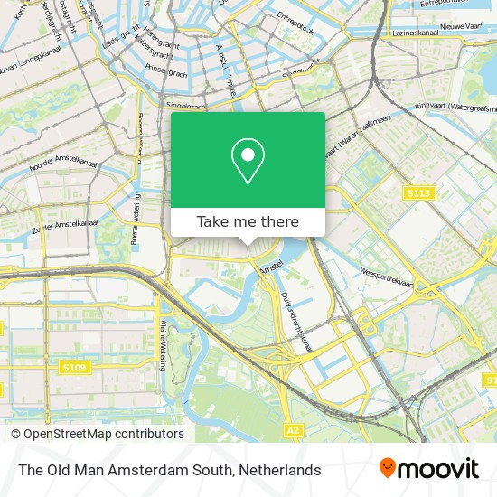 The Old Man Amsterdam South map