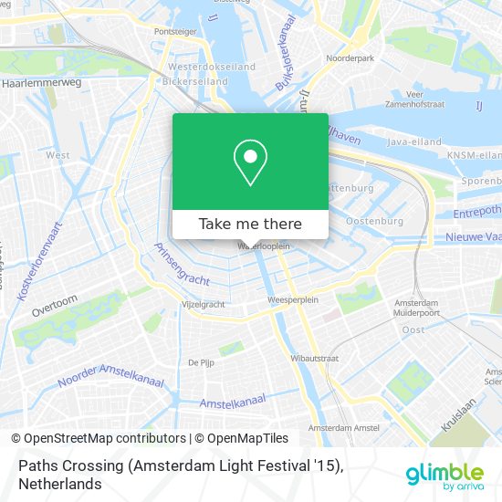 Paths Crossing (Amsterdam Light Festival '15) map