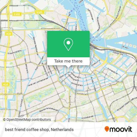 best friend coffee shop map