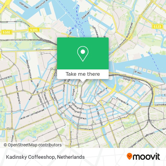 Kadinsky Coffeeshop map