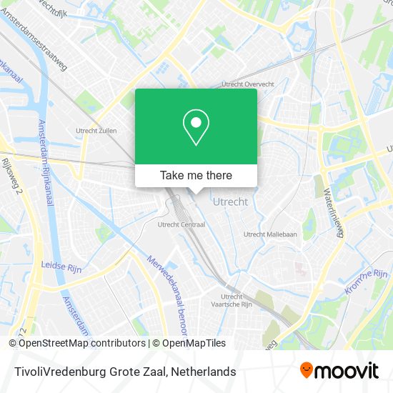 TivoliVredenburg Grote Zaal map