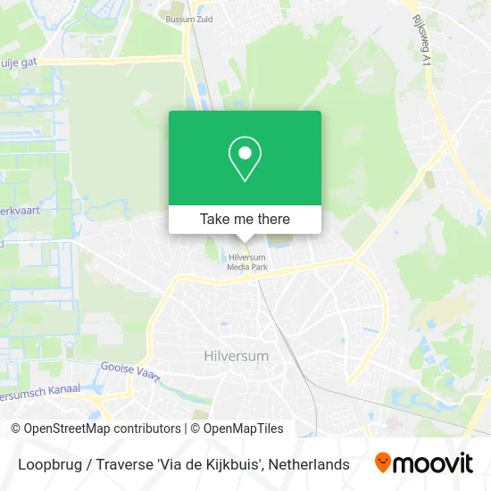 Loopbrug / Traverse 'Via de Kijkbuis' map