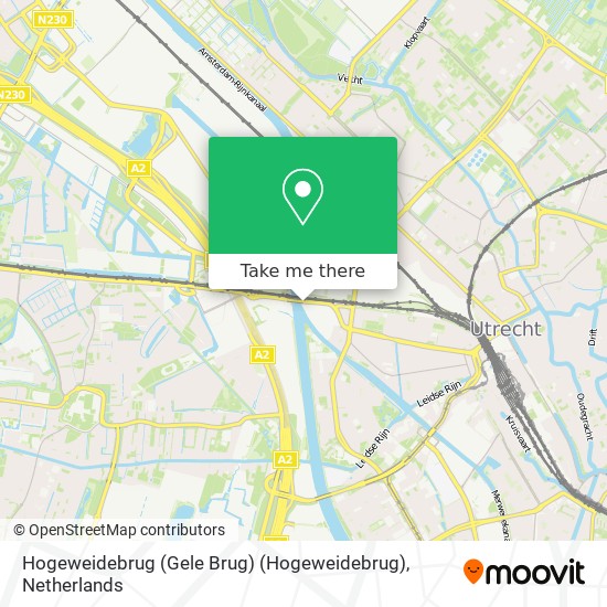 Hogeweidebrug (Gele Brug) (Hogeweidebrug) map
