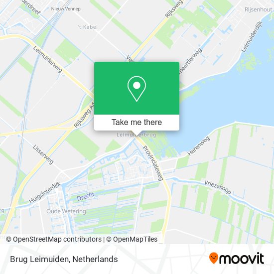 Brug Leimuiden map