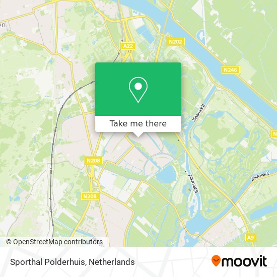 Sporthal Polderhuis map