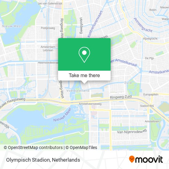 Olympisch Stadion map