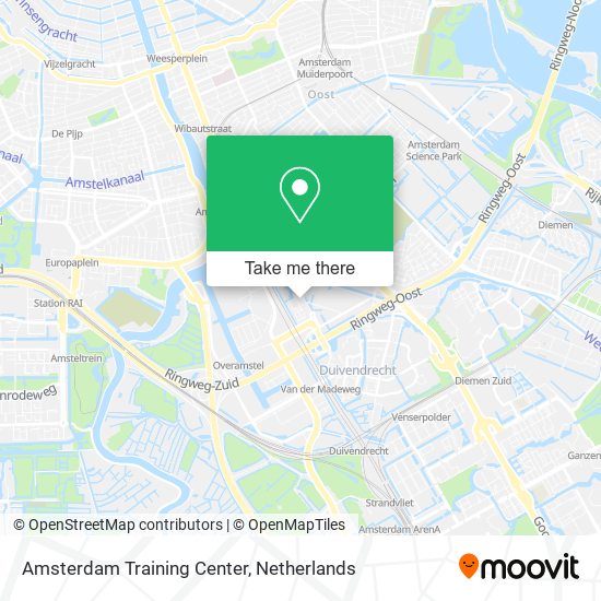 Amsterdam Training Center map