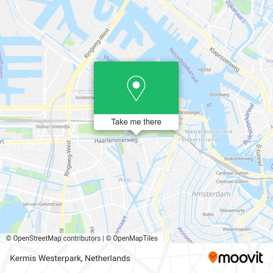 Kermis Westerpark map