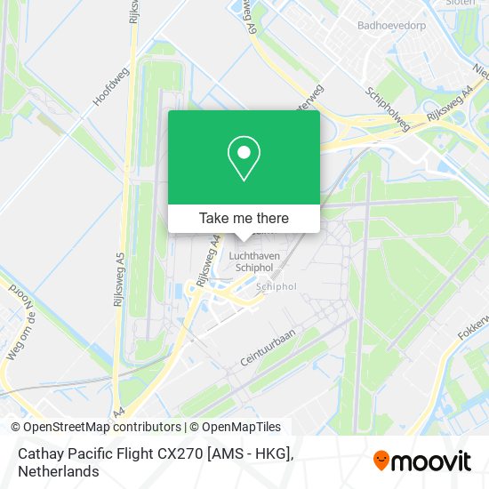 Cathay Pacific Flight CX270 [AMS - HKG] Karte