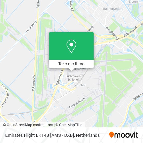 Emirates Flight EK148 [AMS - DXB] map