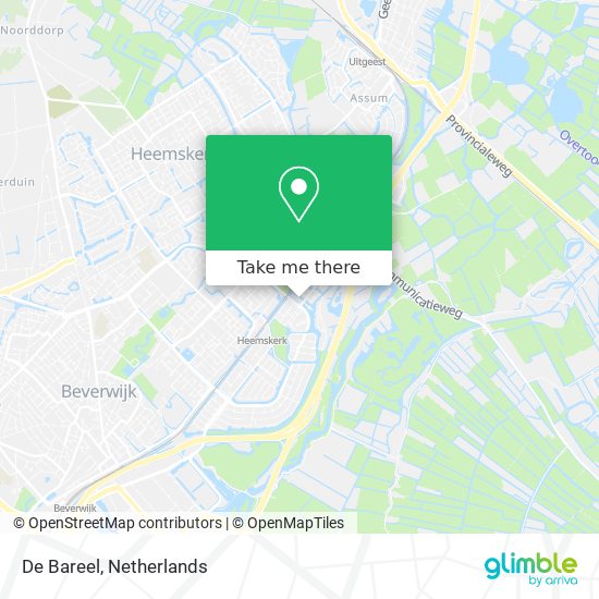 De Bareel map