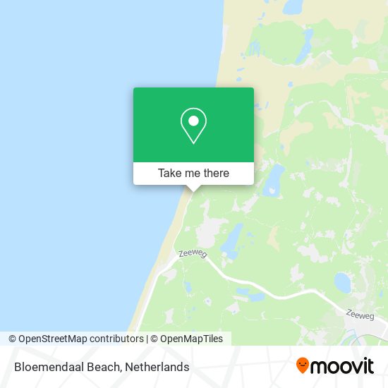 Bloemendaal Beach map