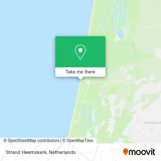 Strand Heemskerk map
