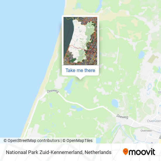 Nationaal Park Zuid-Kennemerland map