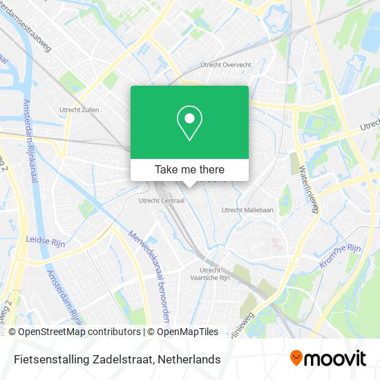 Fietsenstalling Zadelstraat map