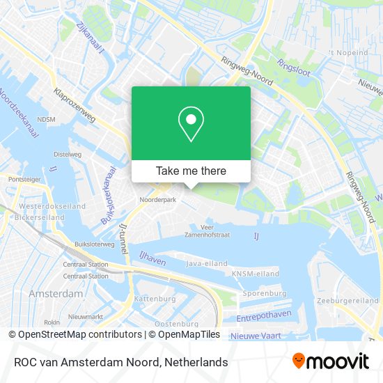 ROC van Amsterdam Noord map