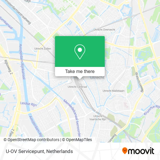 U-OV Servicepunt map