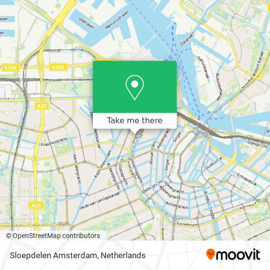 Sloepdelen Amsterdam map